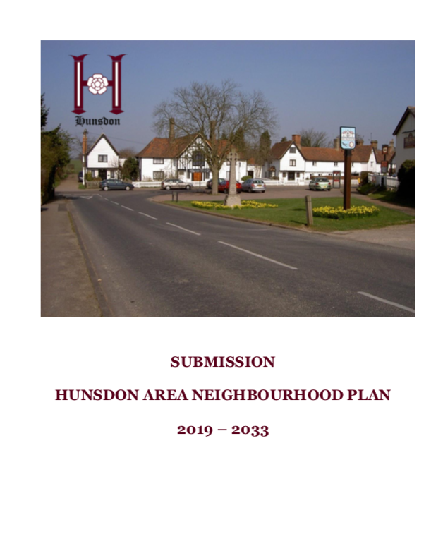Hunsdon Area Neighbourhood Plan - November 2021 Submission Draft